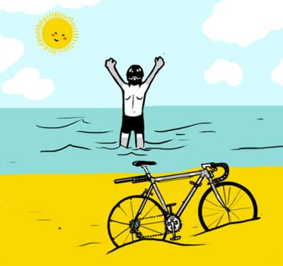zhaken y su travesía en bicicleta hasta la costa colombiana