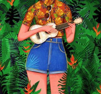Las ilustraciones de esta artista son un relajado y psicodélico viaje. 