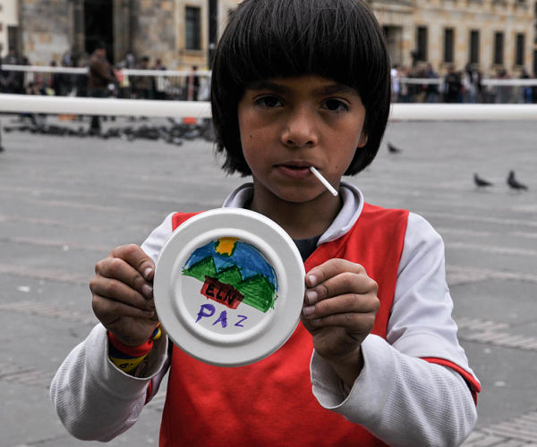 Los okupaz de la Plaza de Bolívar