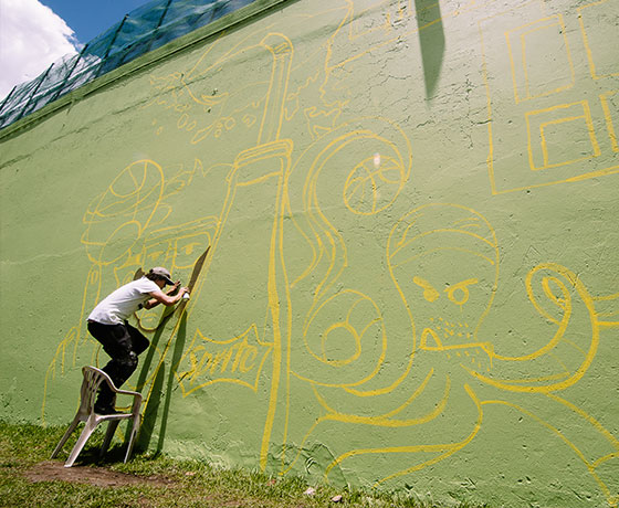 El barrio que busca refrescar sus parques con arte 