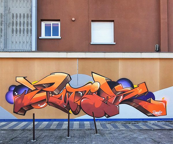 Estricto y riguroso: así es el grafiti de Zurik