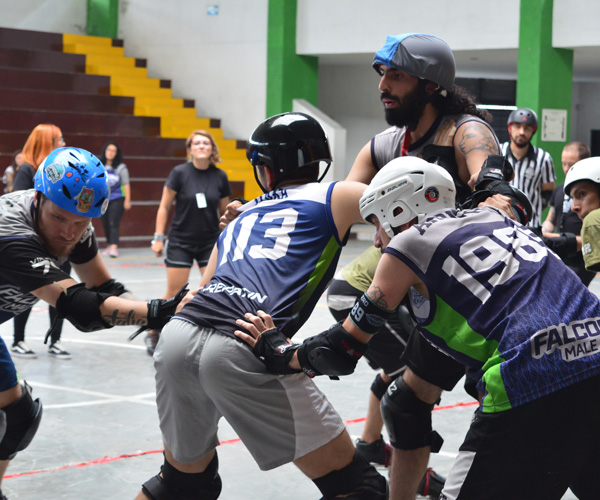 Cuadrada roller masculino