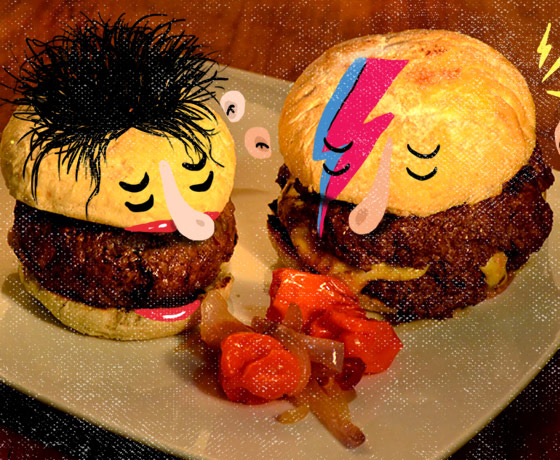 hamburguesas y rock