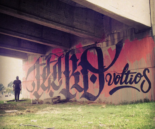 Calligraffiti cuadrada