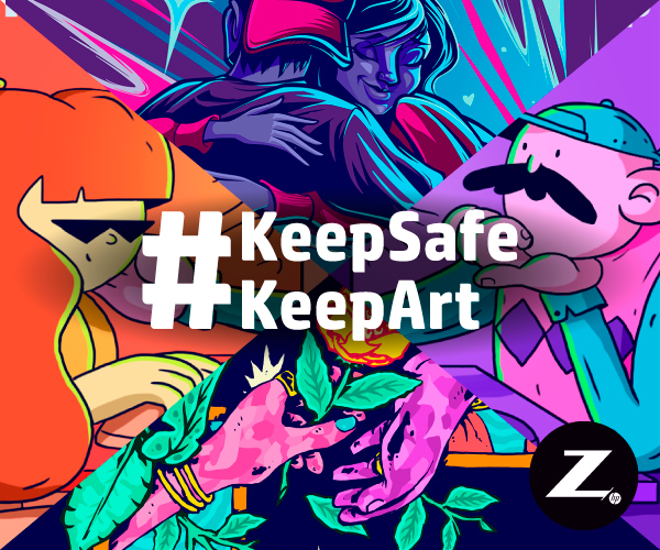Keep Safe Keep Art: ZbyHP y los creadores se unen para intervenir spots épicos en cuarentena